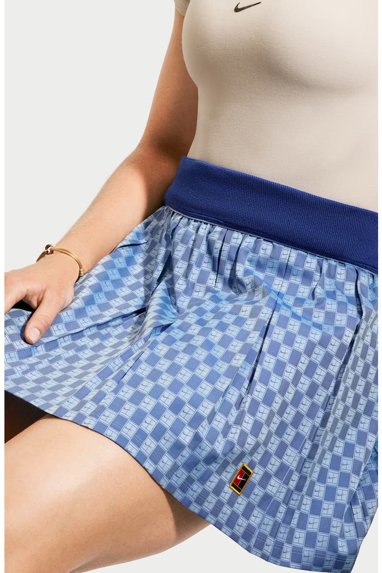 Pleated Performance Miniskirt, Alternate, color, ALUMINUM