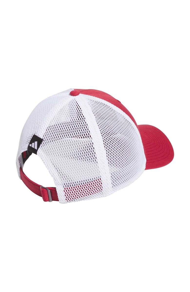 adidas Men's adidas Crimson Indiana Hoosiers Mascot Slouch Trucker Adjustable Hat, Alternate, color, 