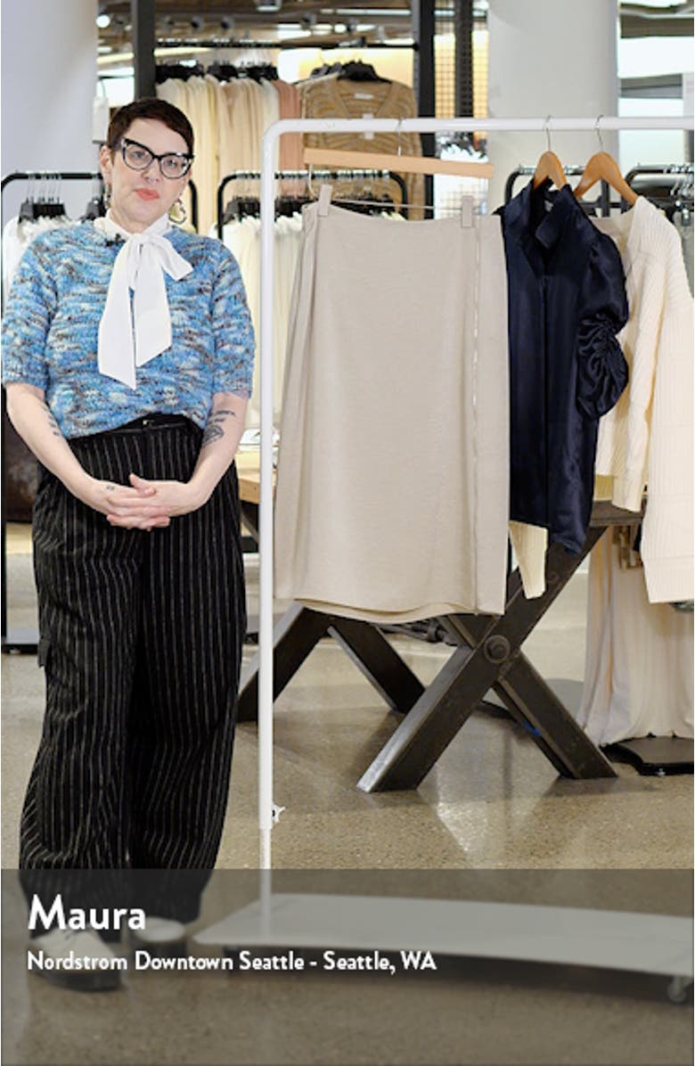 Side Zip Detail Satin Slip Skirt, sales video thumbnail