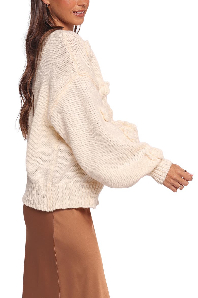 Doralee Rose Cardigan, Alternate, color, CREAM