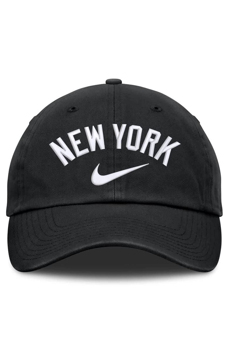 Nike Men's Nike  Black New York Yankees Primetime Club Adjustable Hat, Alternate, color, Black