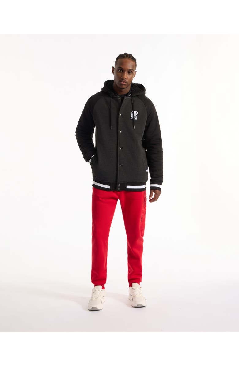 Ecko Unltd. Men's Baseball faux shearling Varsity Jacket, Alternate, color, 
