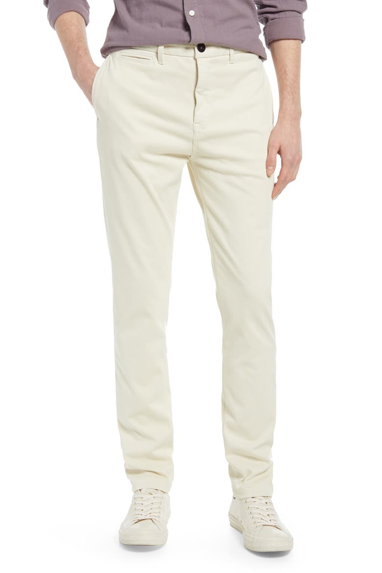 Denit® Slim Fit Stretch Chino Pants, Main, color, IVORY