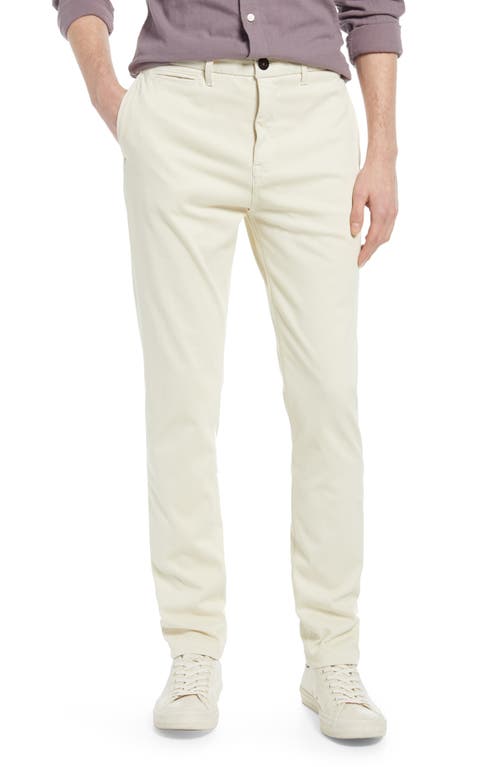 HIROSHI KATO Denit® Slim Fit Stretch Chino Pants in Ivory  product