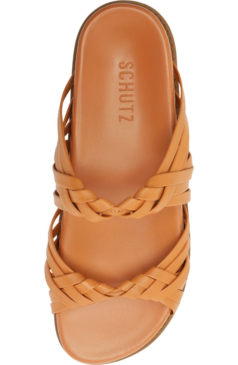 Schutz Tara Sporty Braided Sandal, Alternate, color, Earth Clay