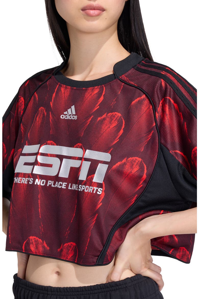 F50 Print Crop Jersey, Alternate, color, RED/ BLACK/