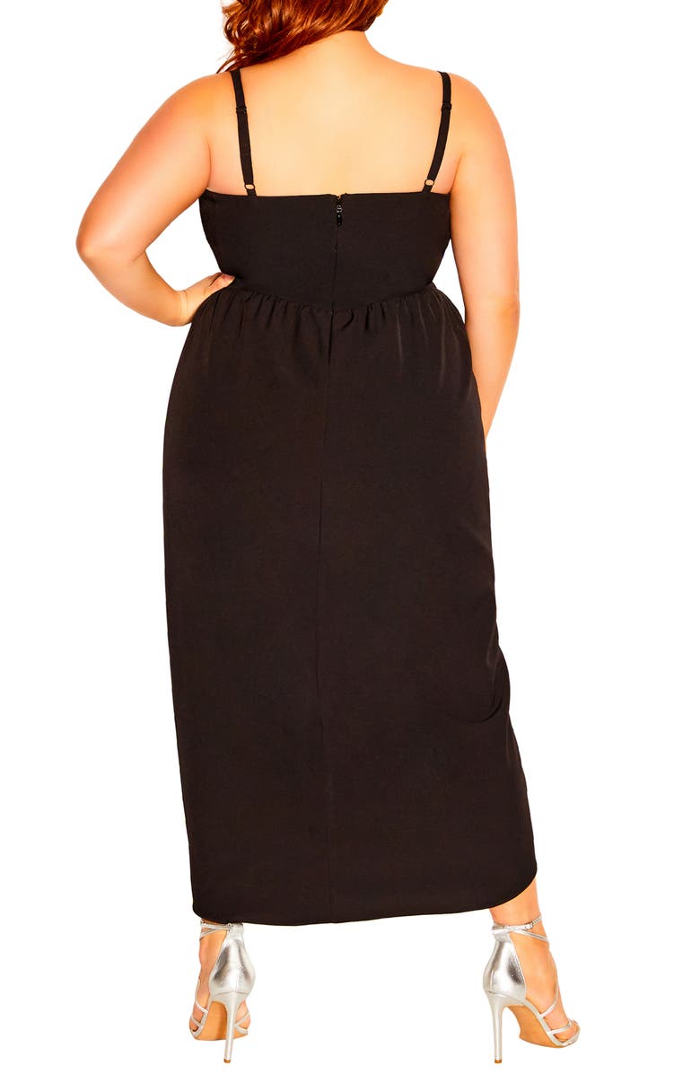 City Chic Sassy Dress, Alternate, color, Black