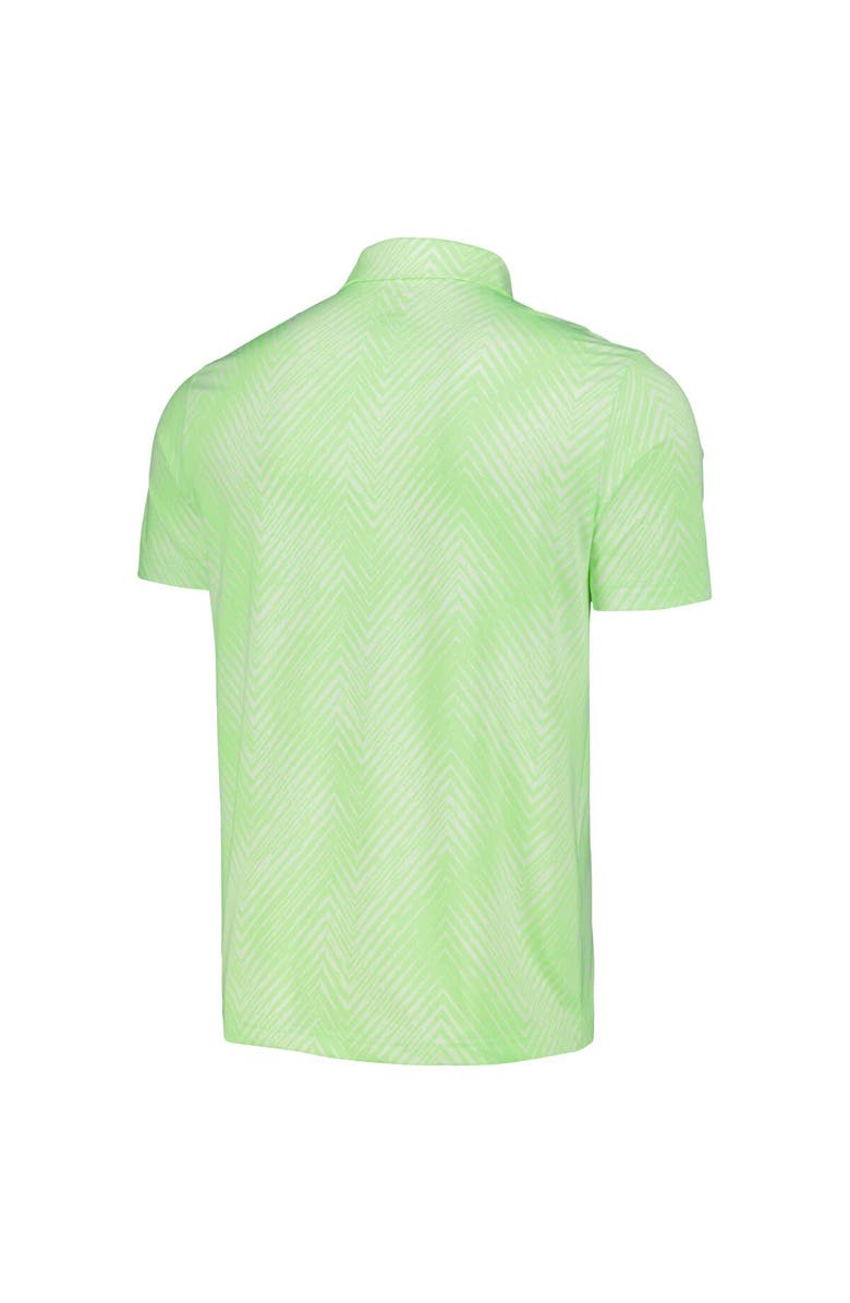 adidas Men's adidas Neon Green WM Phoenix Open Ultimate365 Allover Print Polo, Alternate, color, Neon Green