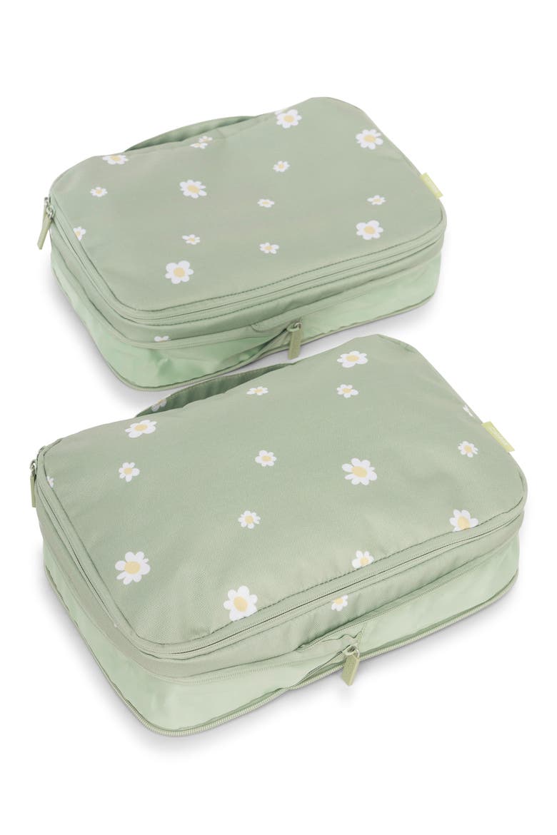 Medium 2-Piece Compression Packing Cube Set, Alternate, color, DAISY