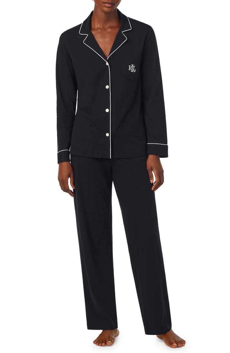 Lauren Ralph Lauren Monogram Pajamas, Main, color, 
