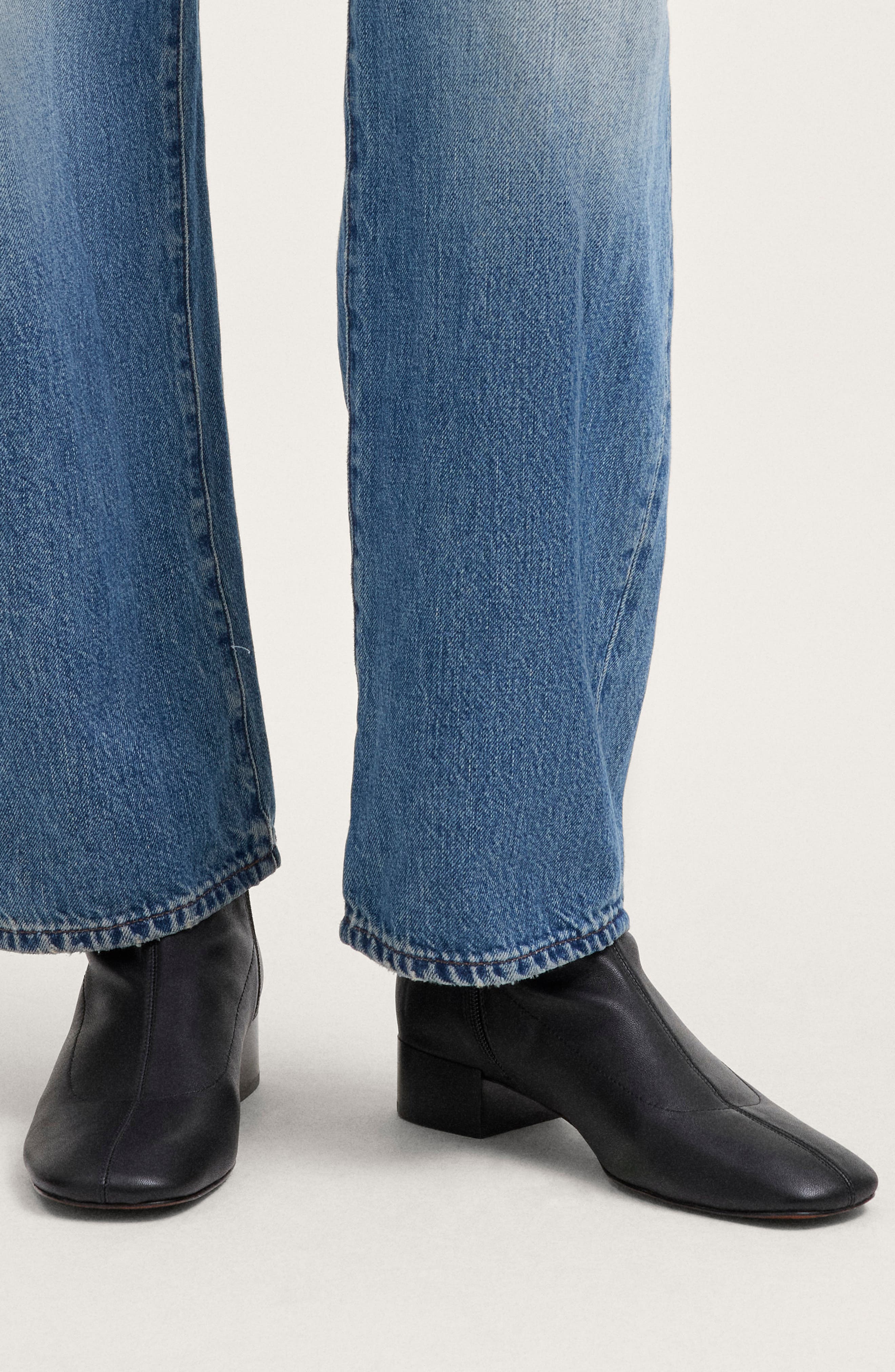 The Paisley Ankle Boot, Alternate, color, TRUE BLACK