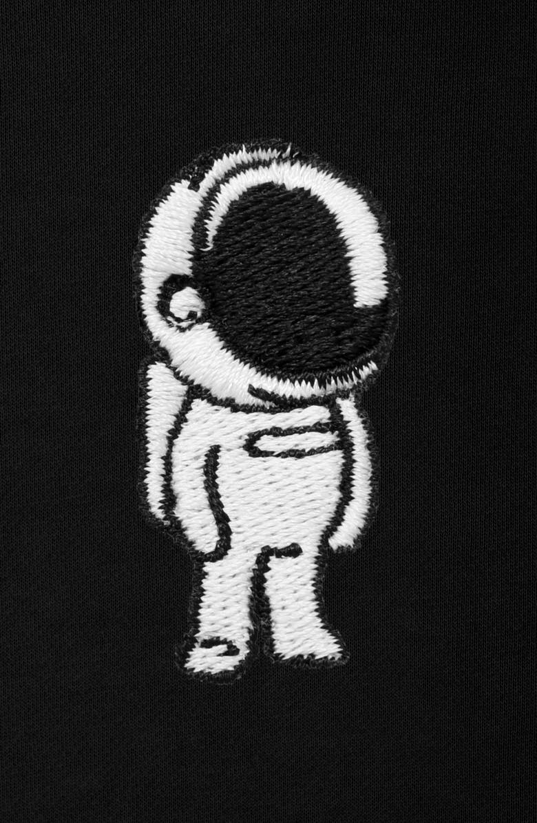 Dalix Mens Astronaut Heavyweight Relaxed Sweatshirt, Alternate, color, Black