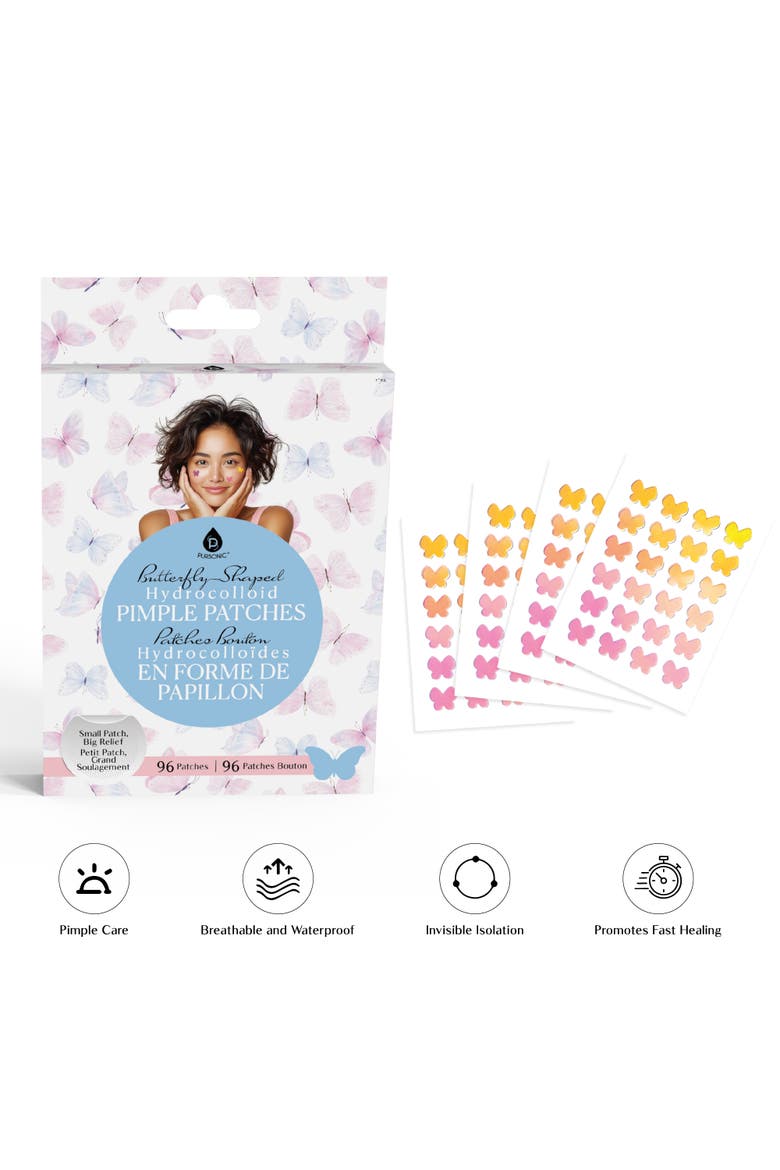 Butterfly Hydrocolloid Pimple Patches, Alternate, color, Multicolor