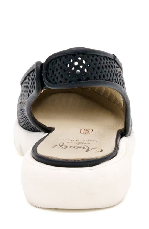 Amalfi By Rangoni Egregio Slingback Sneaker In Black Vapor