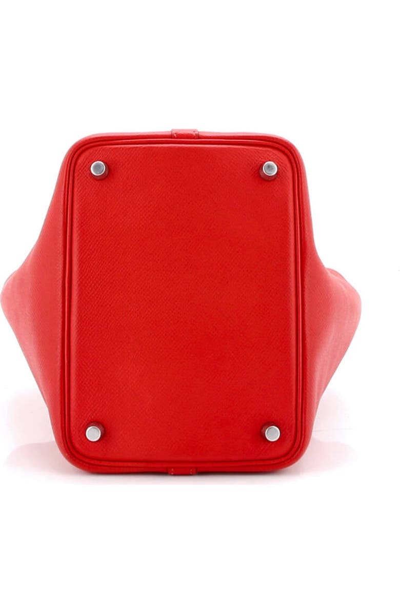 Pre-Owned Hermes Picotin Lock Bag Tressage Epsom PM, Alternate, color, Rouge De Coeur
