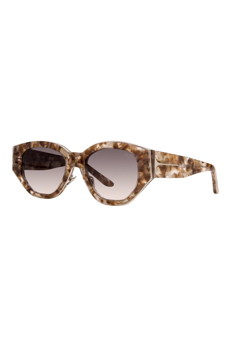 Charge it 51mm Gradient Oval Sunglasses, Alternate, color, ALLUDED NUDE / SMOKE GRADIENT