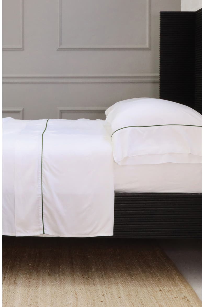 Sheena Set of 2 Sateen Pillowcases, Alternate, color, MOSS