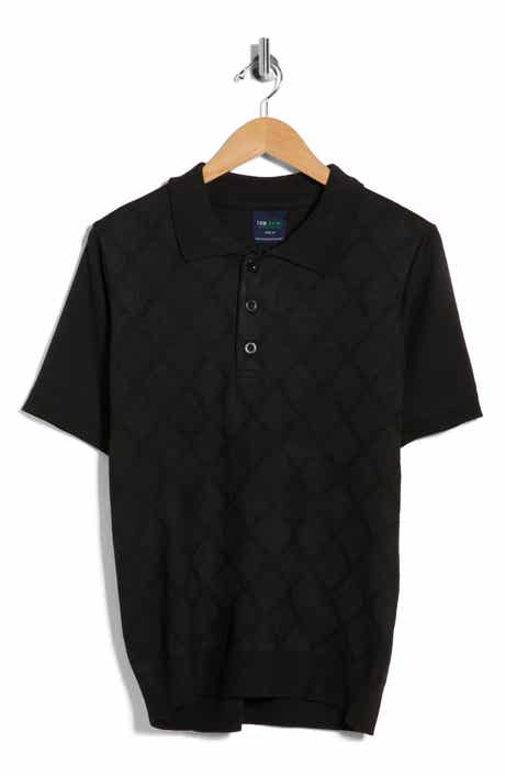 TOM BAINE Knit Polo Sweater