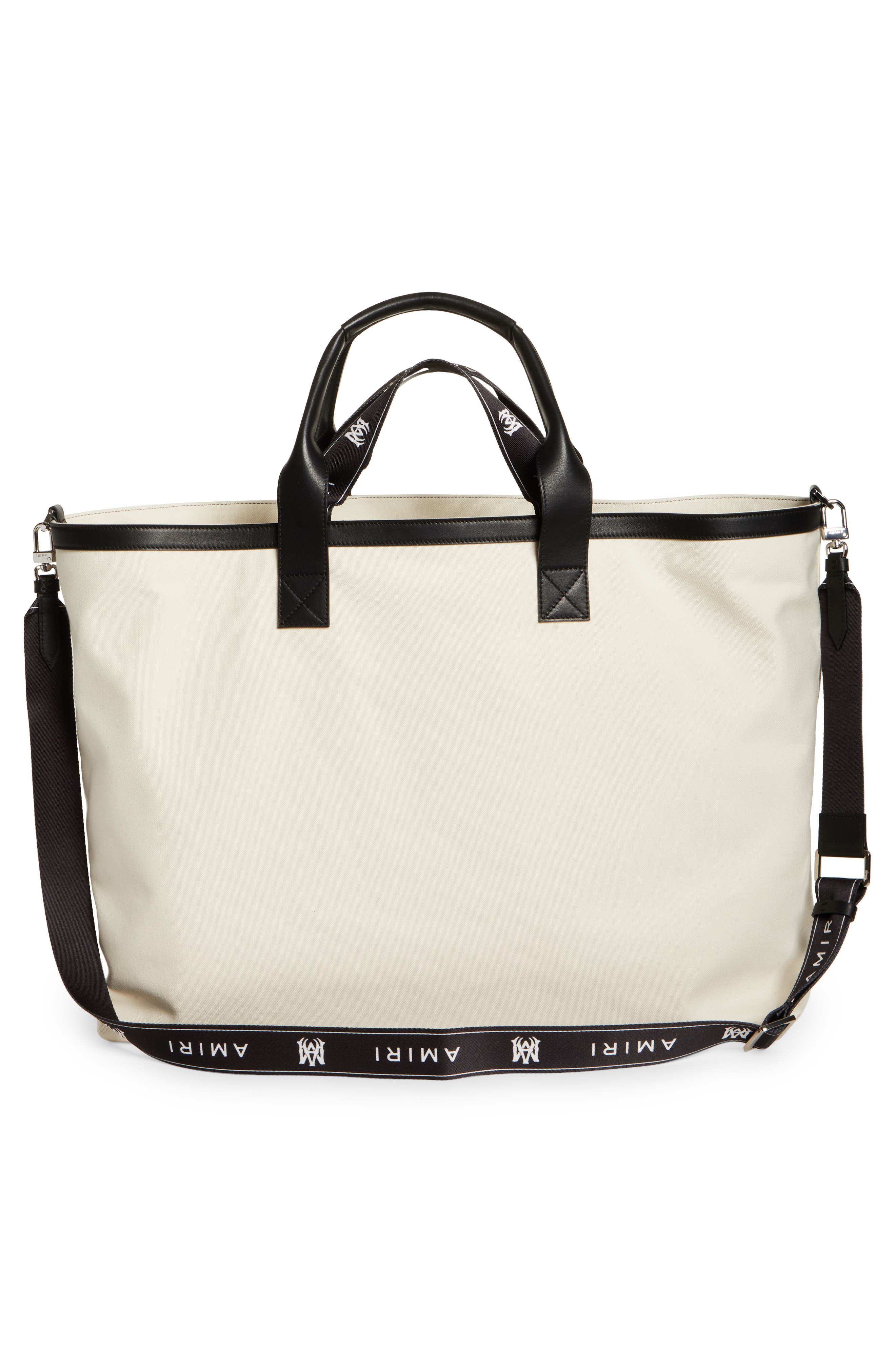 AMIRI Monogram Logo Canvas Tote, Alternate, color, 
