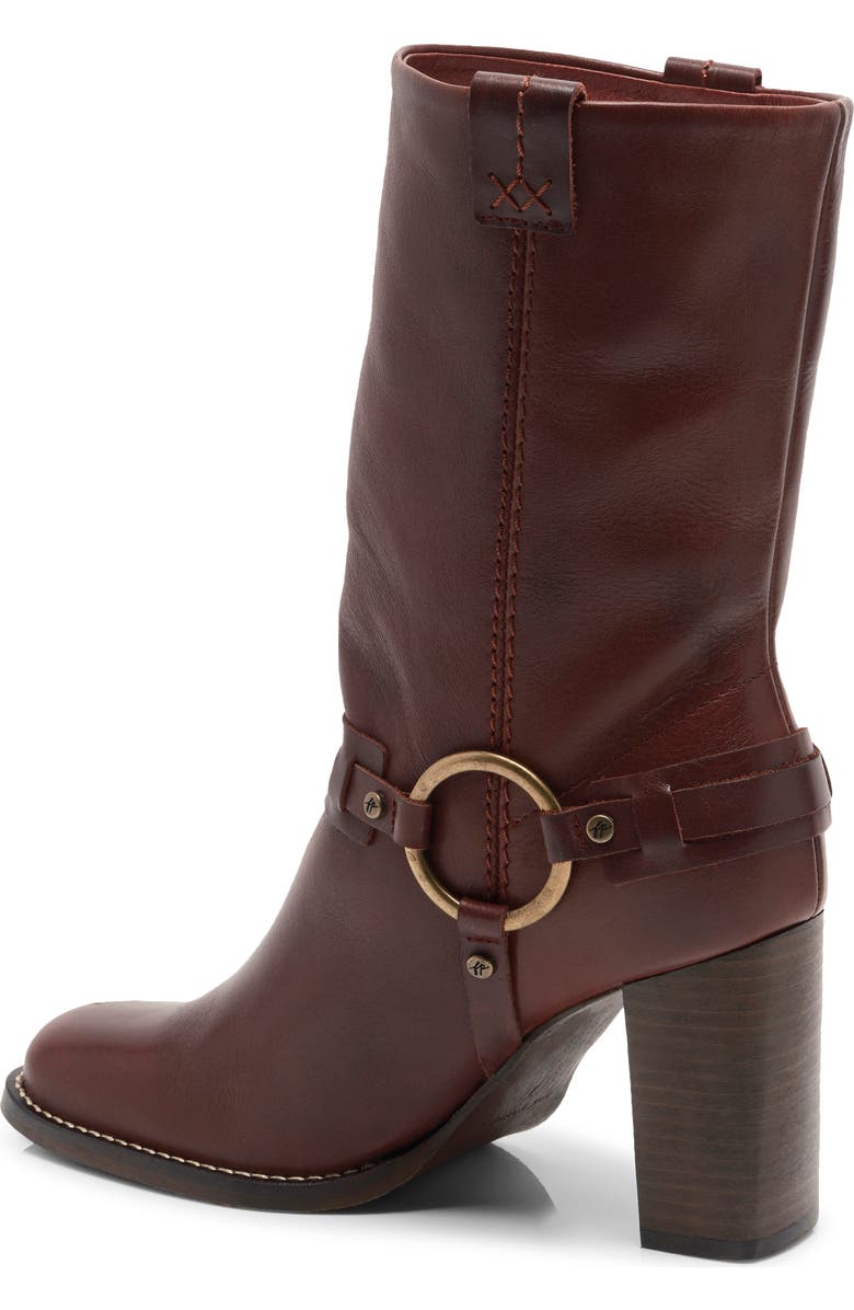 Free People Hayden Harness Bootie, Alternate, color, Cabernet Leather