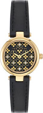 Ted Baker Jolyye Leather Strap Watch, 24mm
