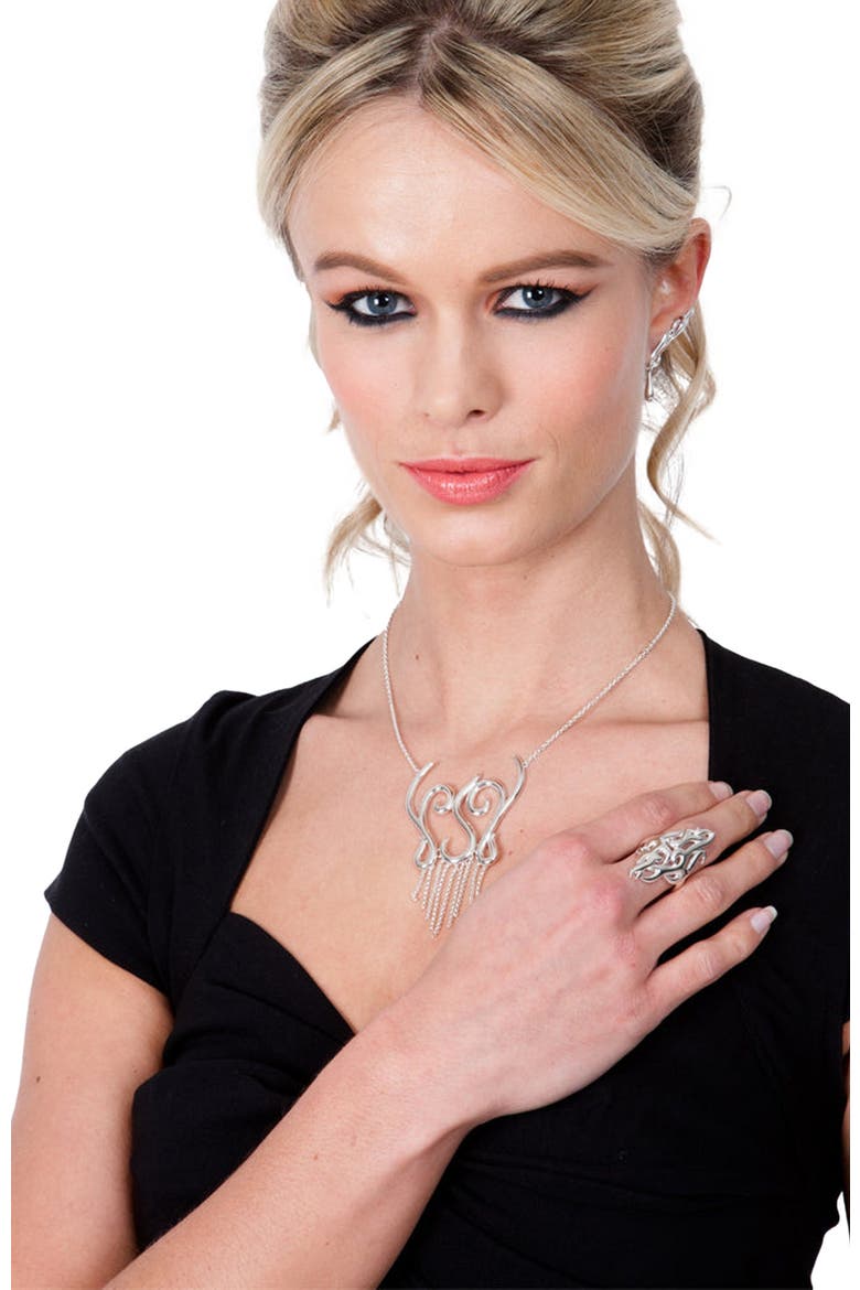 Elements Full Air Ring, Alternate, color, Sterling Silver