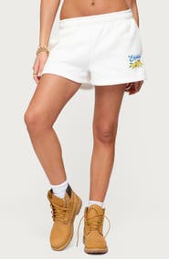 EDIKTED Squeeze the Day Sweat Shorts