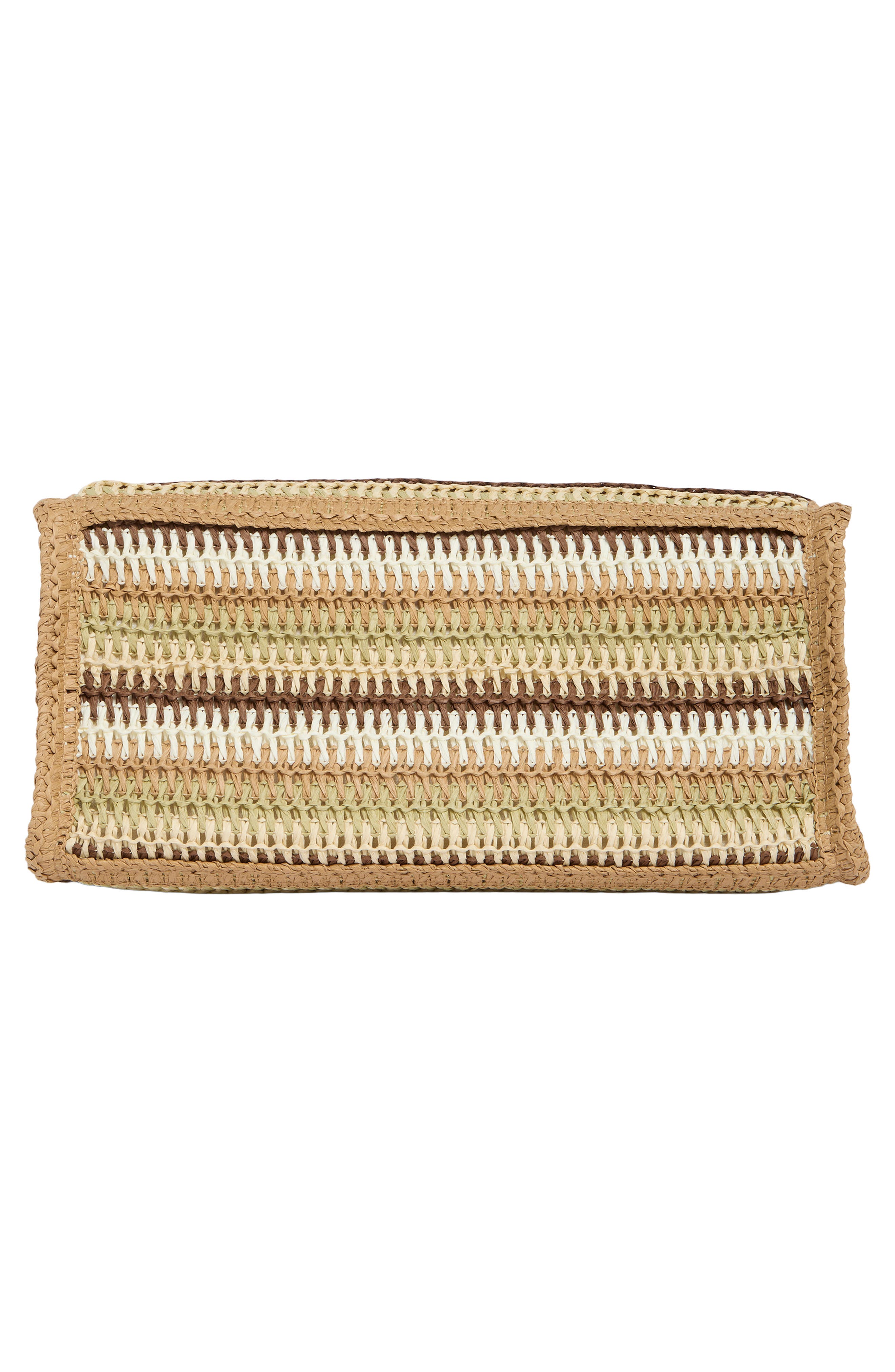 Dolce Vita Citrine Woven Straw Tote, Alternate, color, Brown Multi