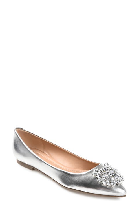 JOURNEE Renzo Embellished Flat (Women)