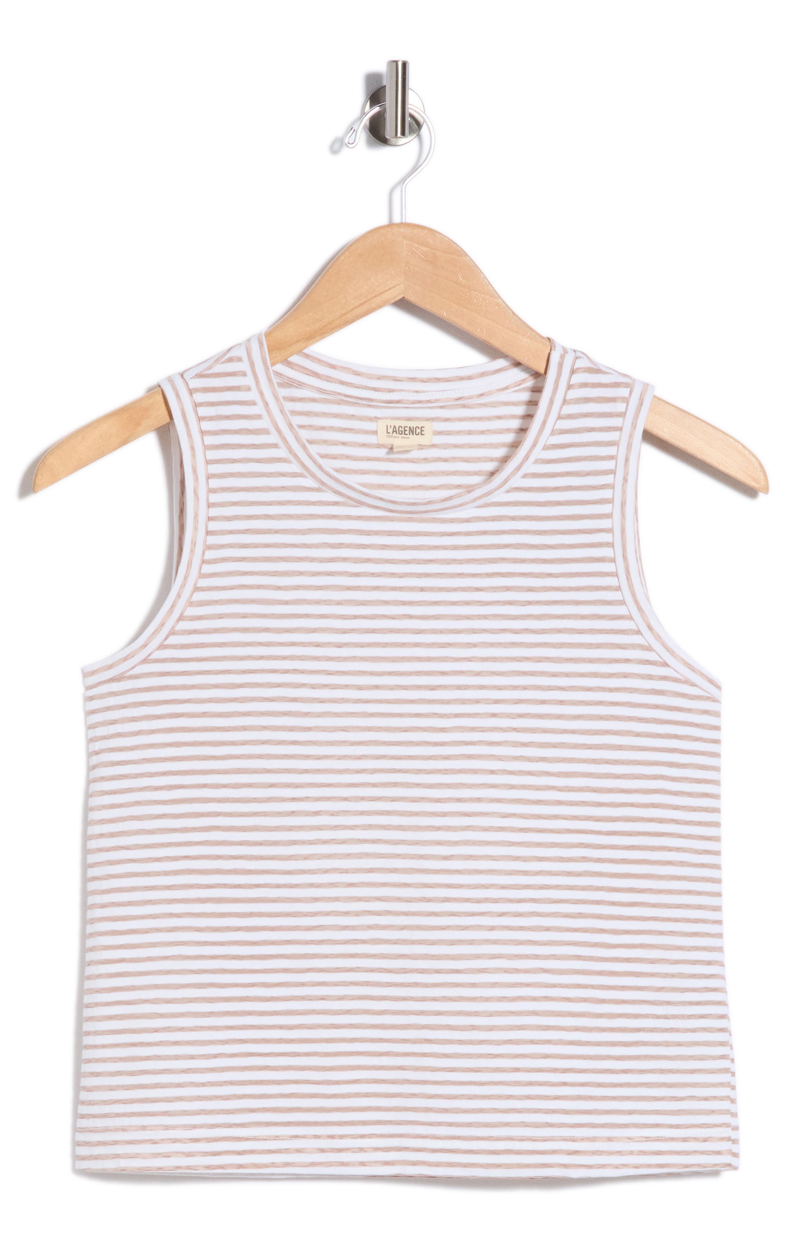 selected WHITE/ RYE STRIPE