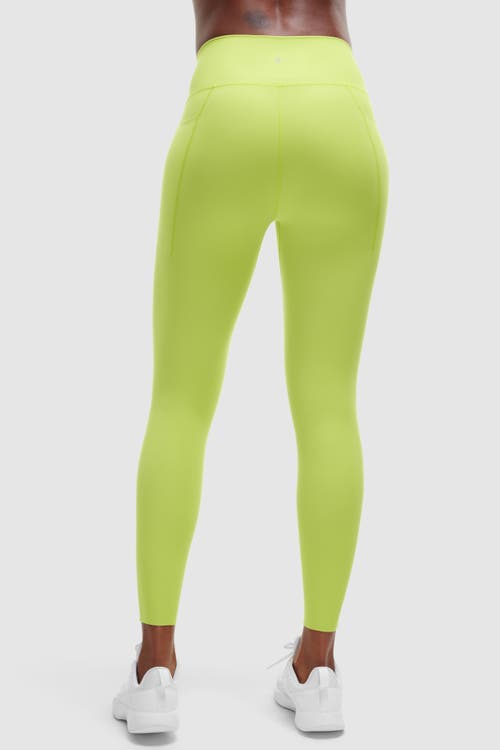Peloton Cadent High Rise Pocket Legging In Chartreuse
