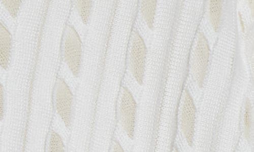 Thom Browne Semisheer Baby Cable Knit Cardigan