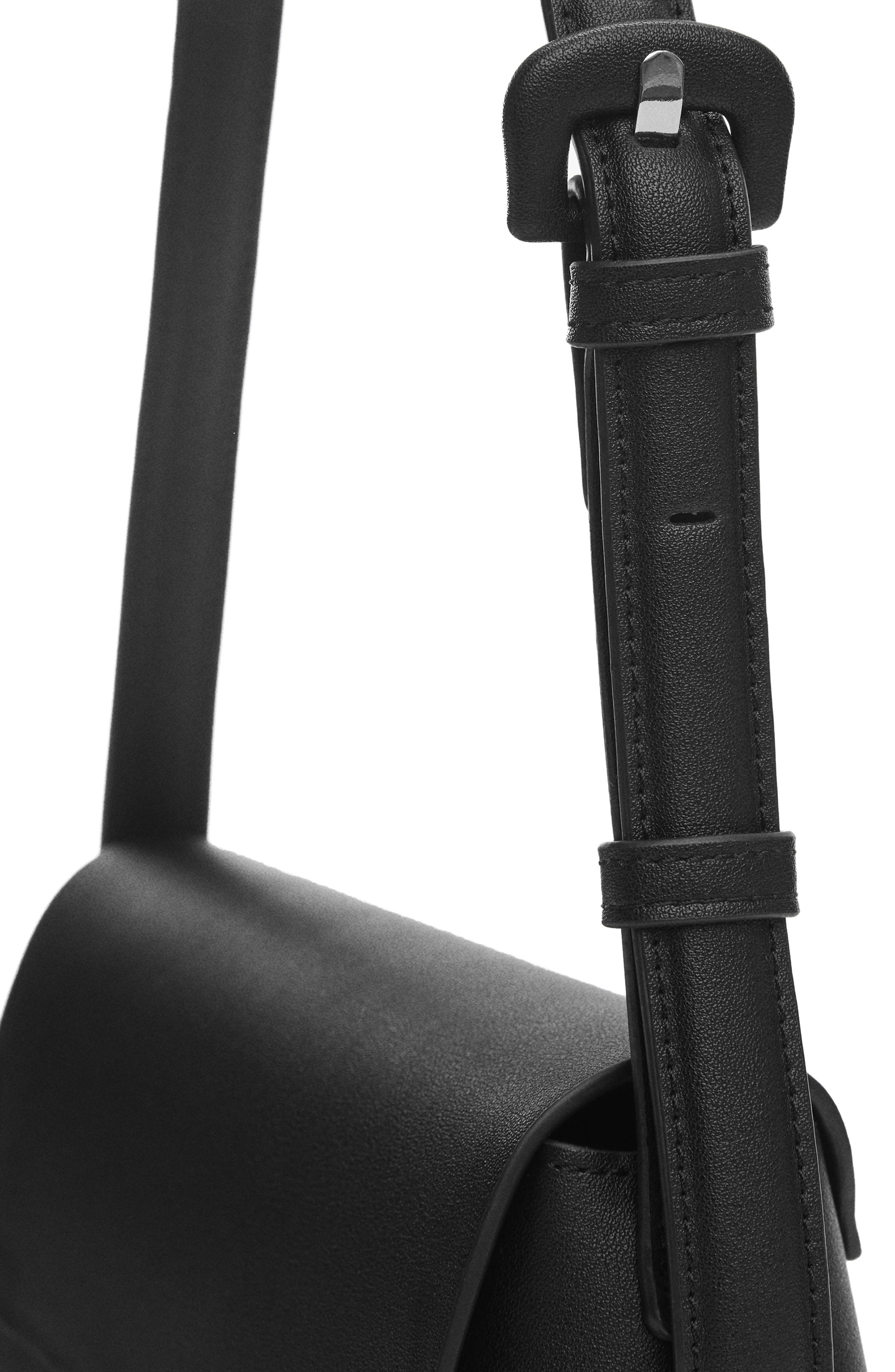 MANGO Faux Leather Shoulder Bag, Alternate, color, 