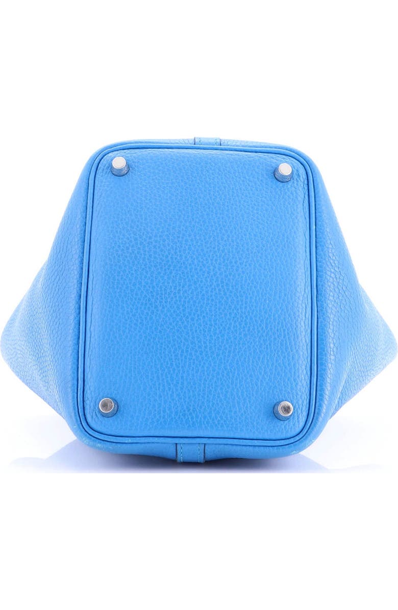 Pre-Owned Hermes Picotin Lock Bag Clemence PM, Alternate, color, Bleu Zanzibar