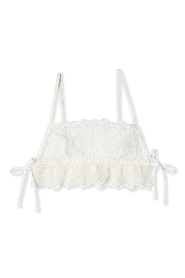 Jane Eyelet Bralette, Alternate, color, ECRU
