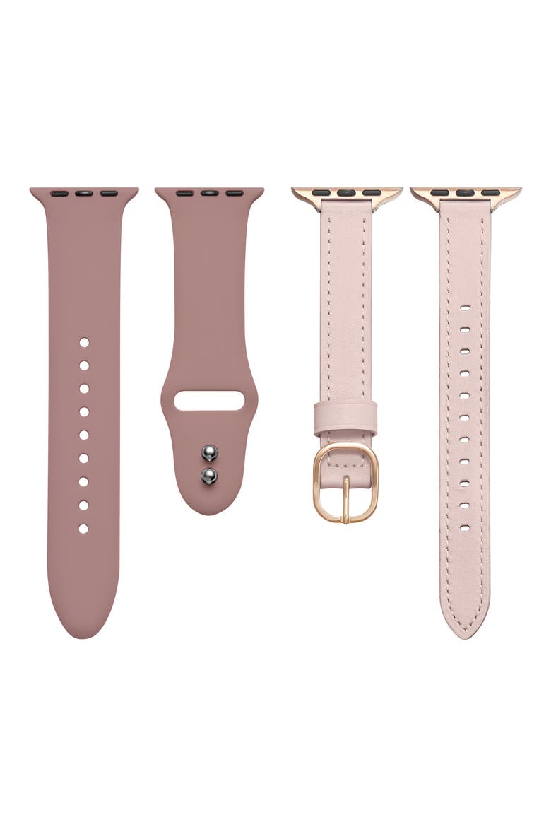 Assorted 2-Pack Apple Watch® Watchbands, Main, color, LIGHT PINK / ROSE