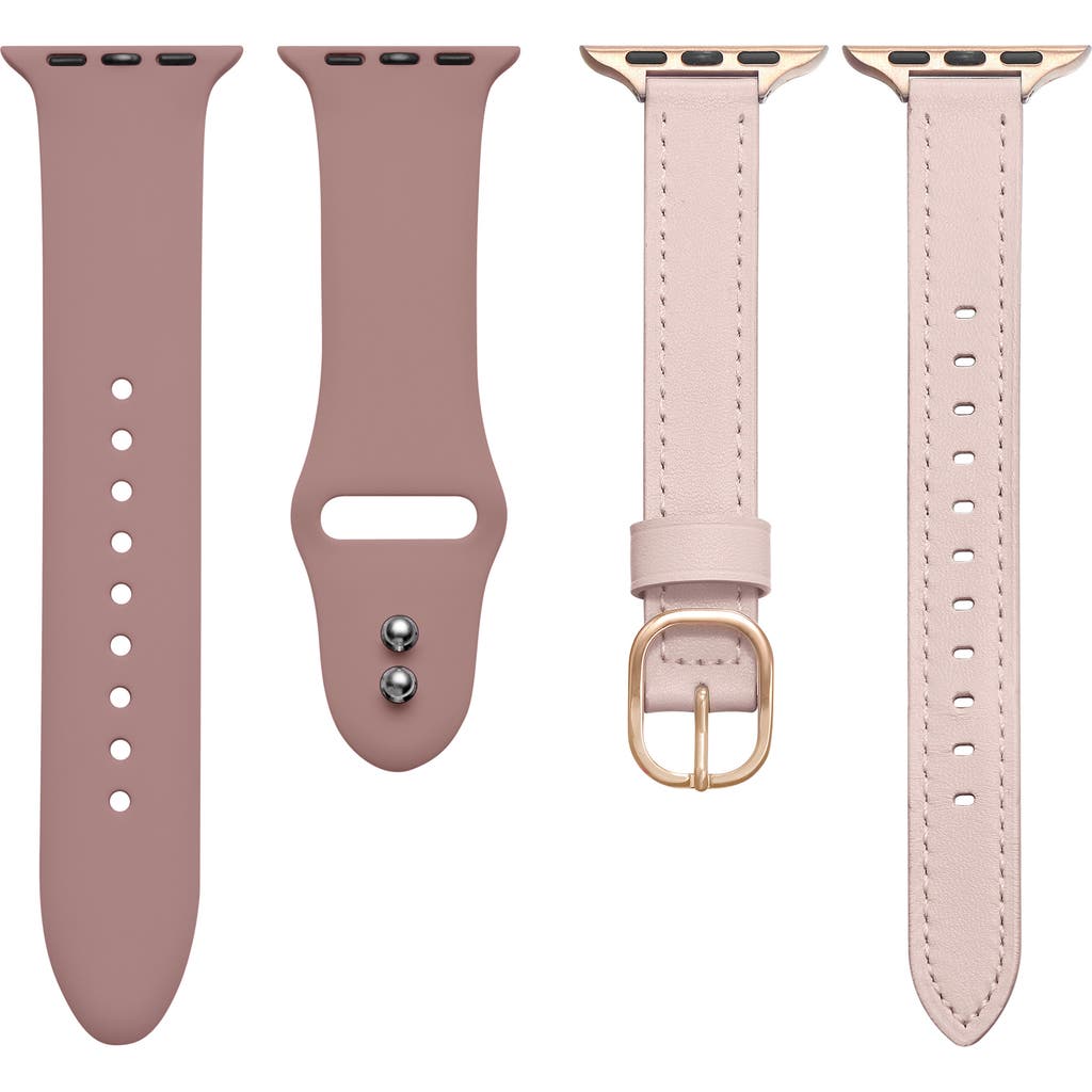 The Posh Tech Assorted 2-pack Apple Watch® Watchbands In Brown