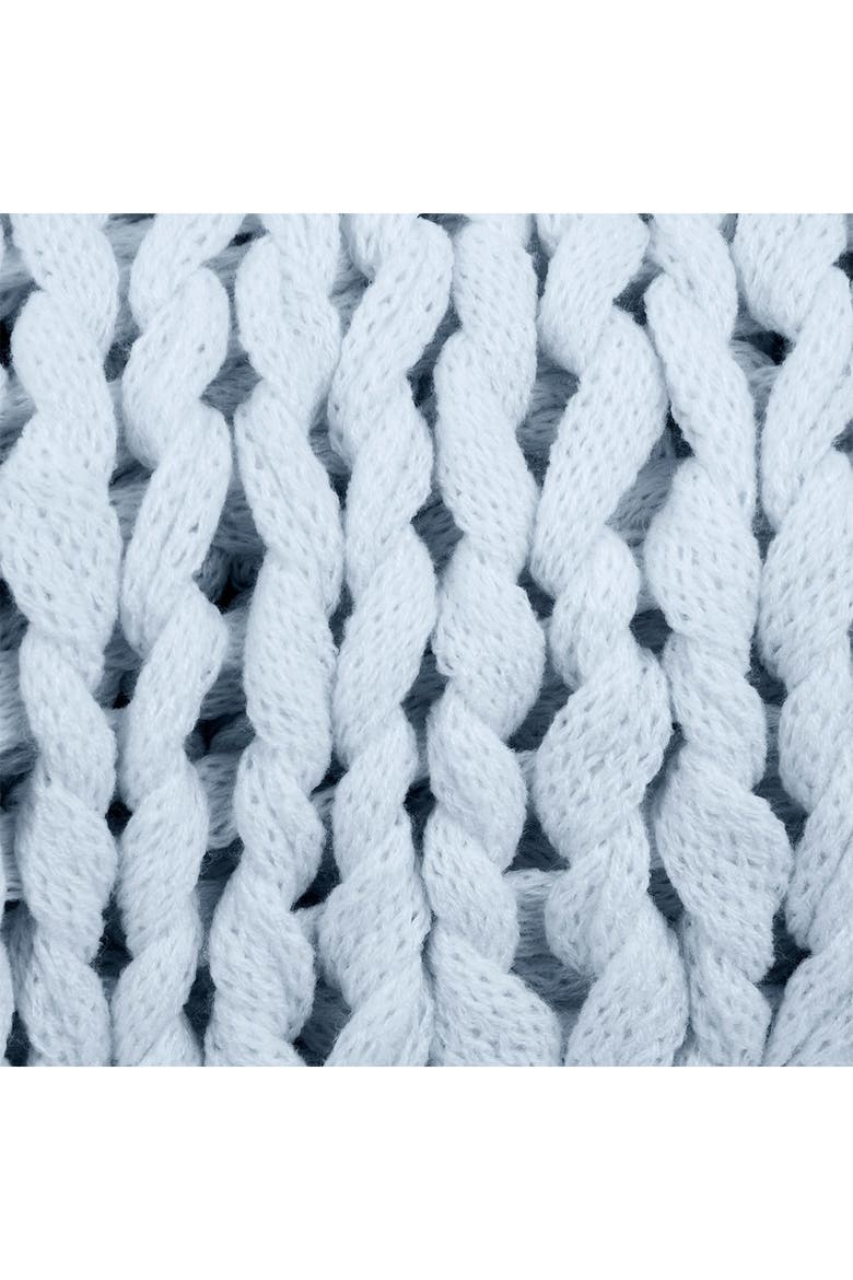 Chunky Knit Throw Blanket, Alternate, color, LIGHT BLUE