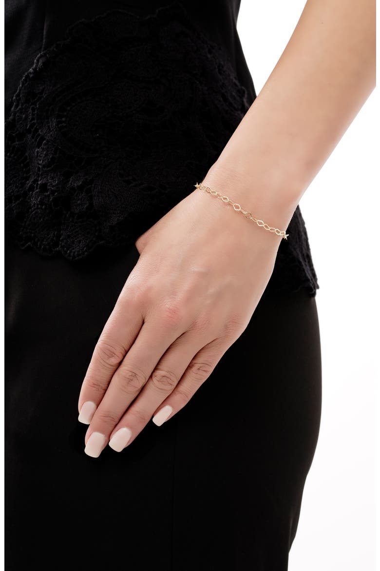 Open Link Chain Bracelet (Nordstrom Exclusive), Alternate, color, YELLOW GOLD