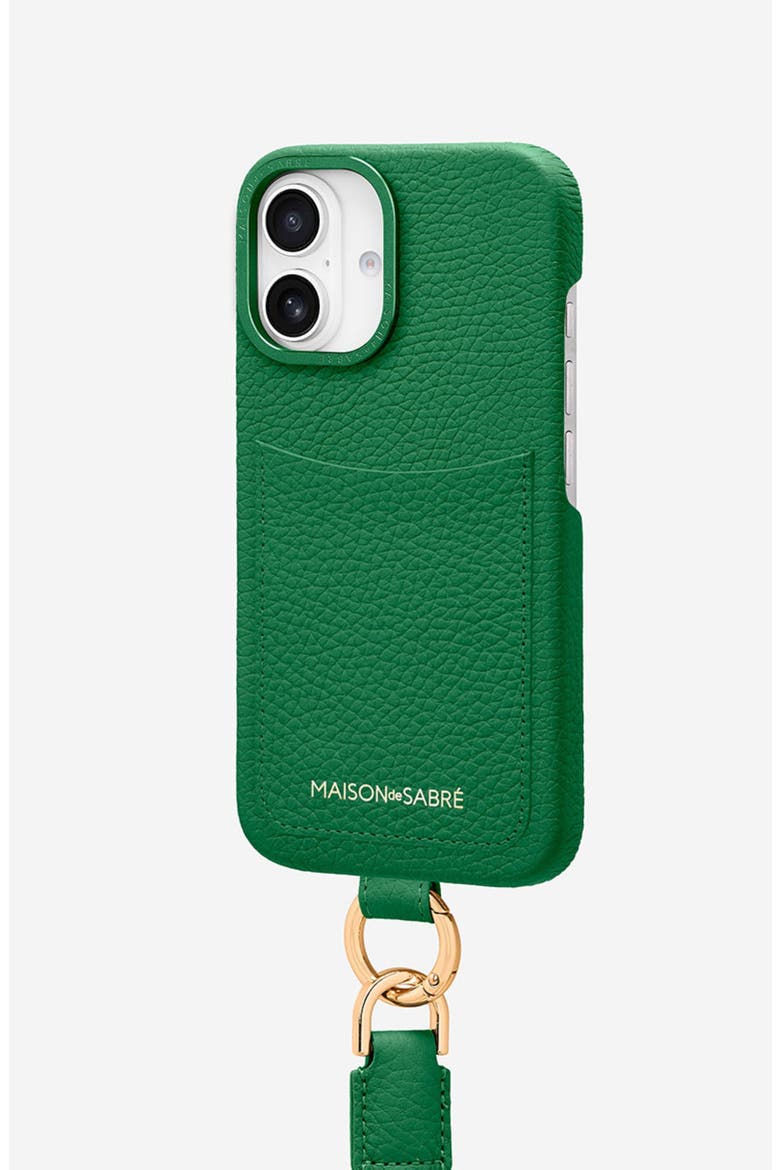 Sling Phone Case iPhone 16, Alternate, color, Emerald Green