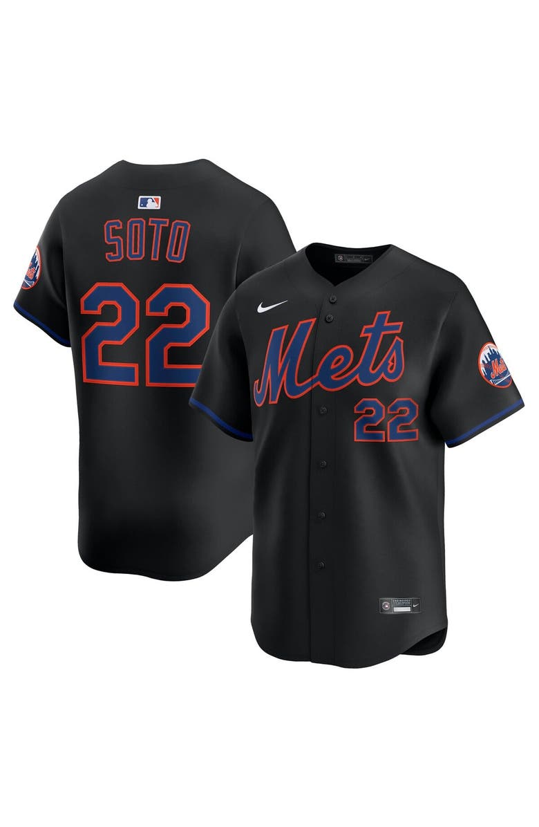 Nike Men's Nike Juan Soto Black New York Mets Alternate Limited Player Jersey, Main, color, Black