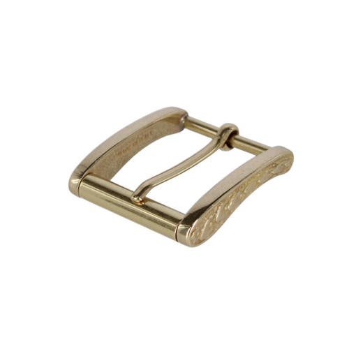Trafalgar 35mm Solid Brass Side Detailed Roller Harness Belt Buckle