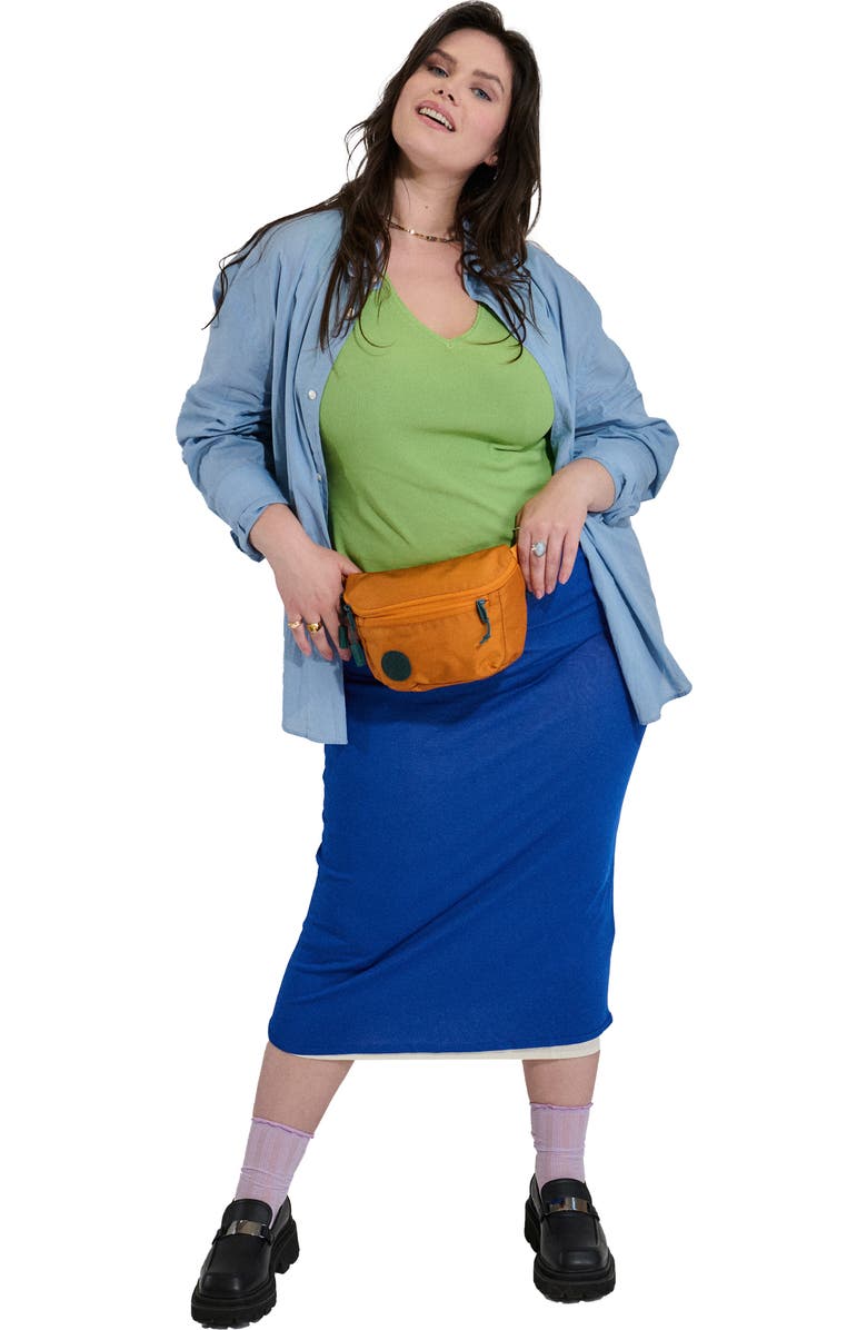 Baboon to the Moon Solstice Water Resistant Nylon Mini Belt Bag, Alternate, color, Caramel