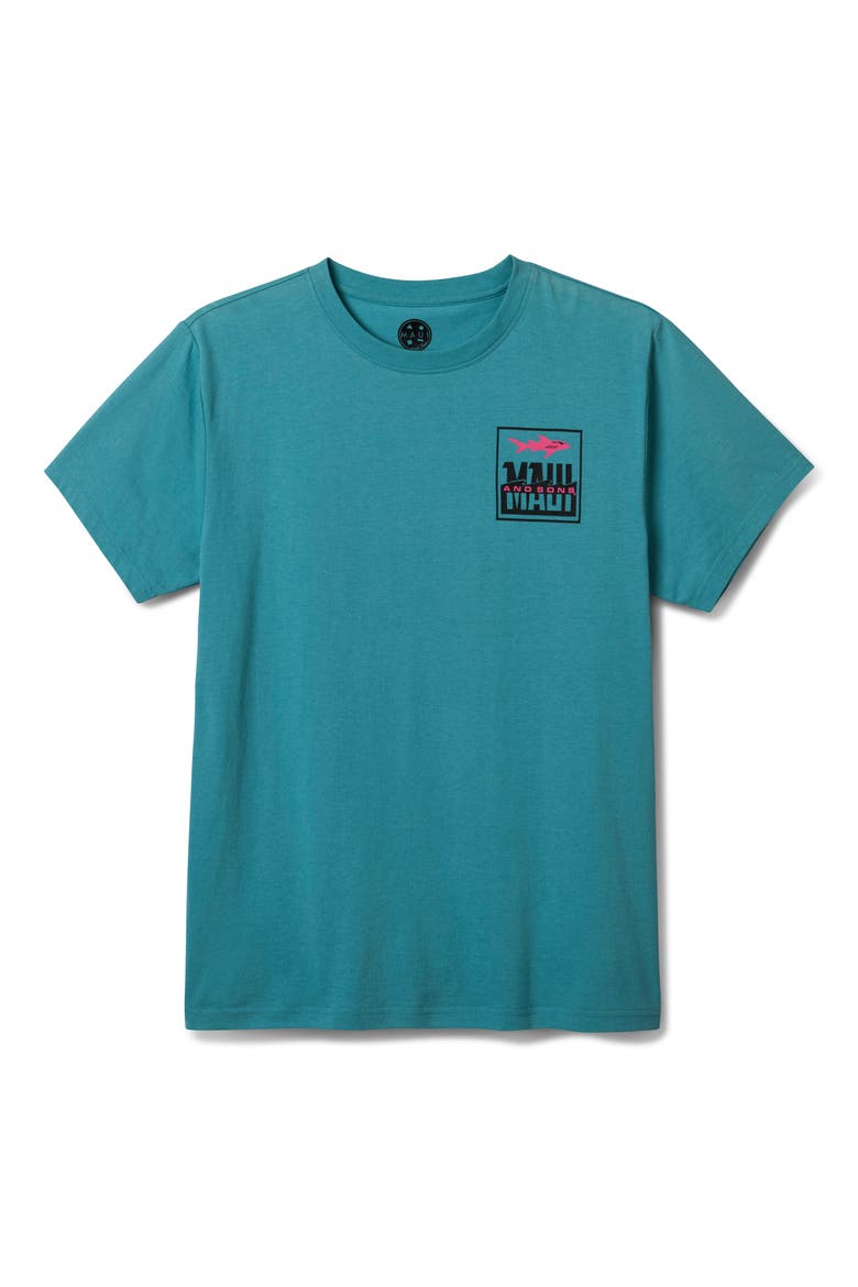 Fish out of Water Graphic T-Shirt, Main, color, STEEL BLUE