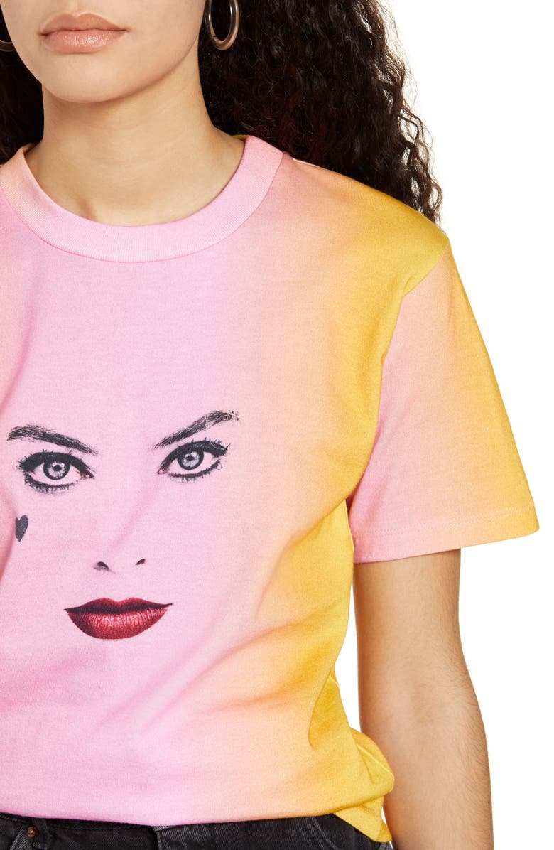 BIRDS OF PREY Harley Quinn Tie Dye Cotton Graphic Tee, Alternate, color, 