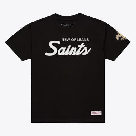 Men's Mitchell & Ness Black New Orleans Saints Head Coach Classic T-Shirt