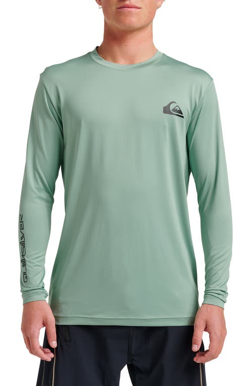 Quiksilver Everyday Surf Long Sleeve Performance Rashguard In Green