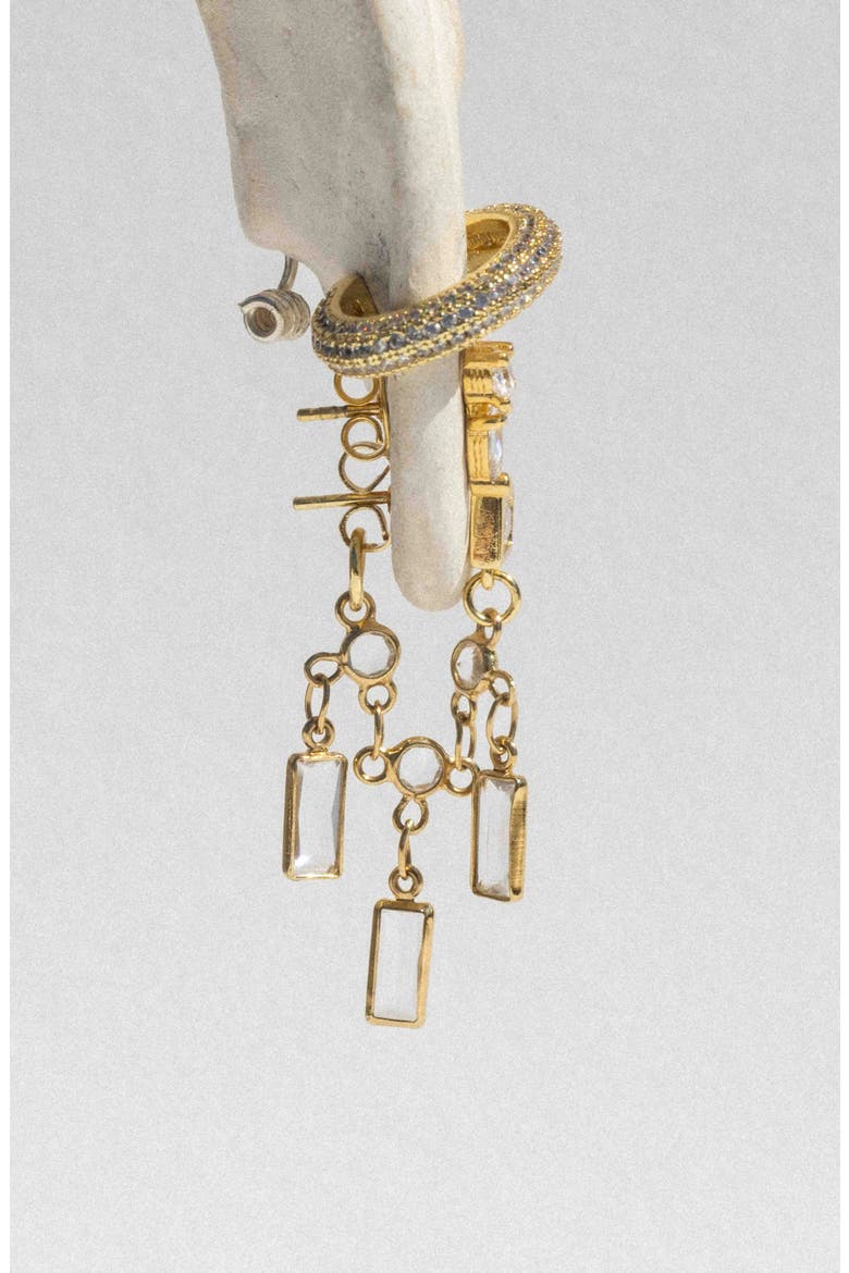 Willa Cubic Zirconia Stud Earrings, Alternate, color, GOLD
