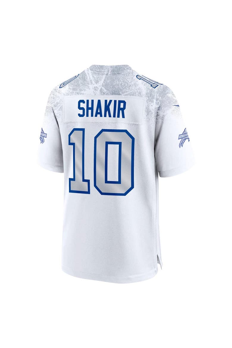 Men's Nike Khalil Shakir White Buffalo Bills 2025 Rivalries Collection Game Jersey, Alternate, color, White