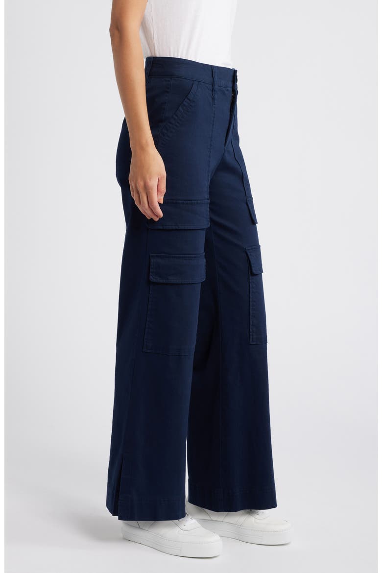Skyrise Wide Leg Utility Pants, Alternate, color, NAVY